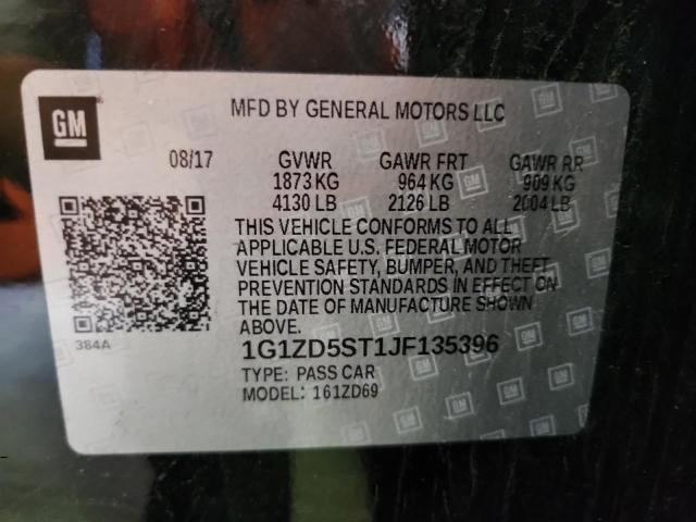 2018 CHEVROLET MALIBU LT - 1G1ZD5ST1JF135396