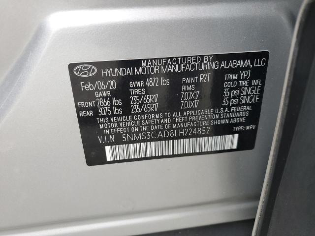 2020 HYUNDAI SANTA FE S - 5NMS3CAD8LH224852