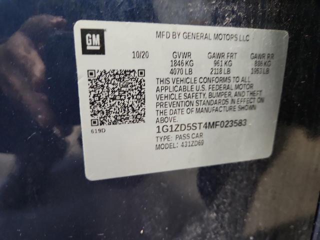 2021 CHEVROLET MALIBU LT #3302923070