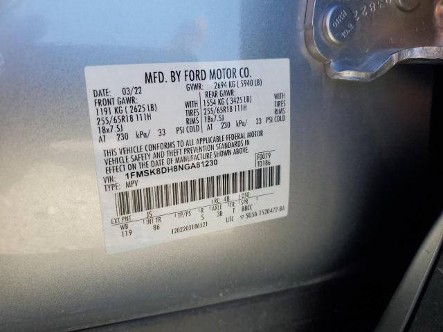 2022 FORD EXPLORER X - 1FMSK8DH8NGA81230