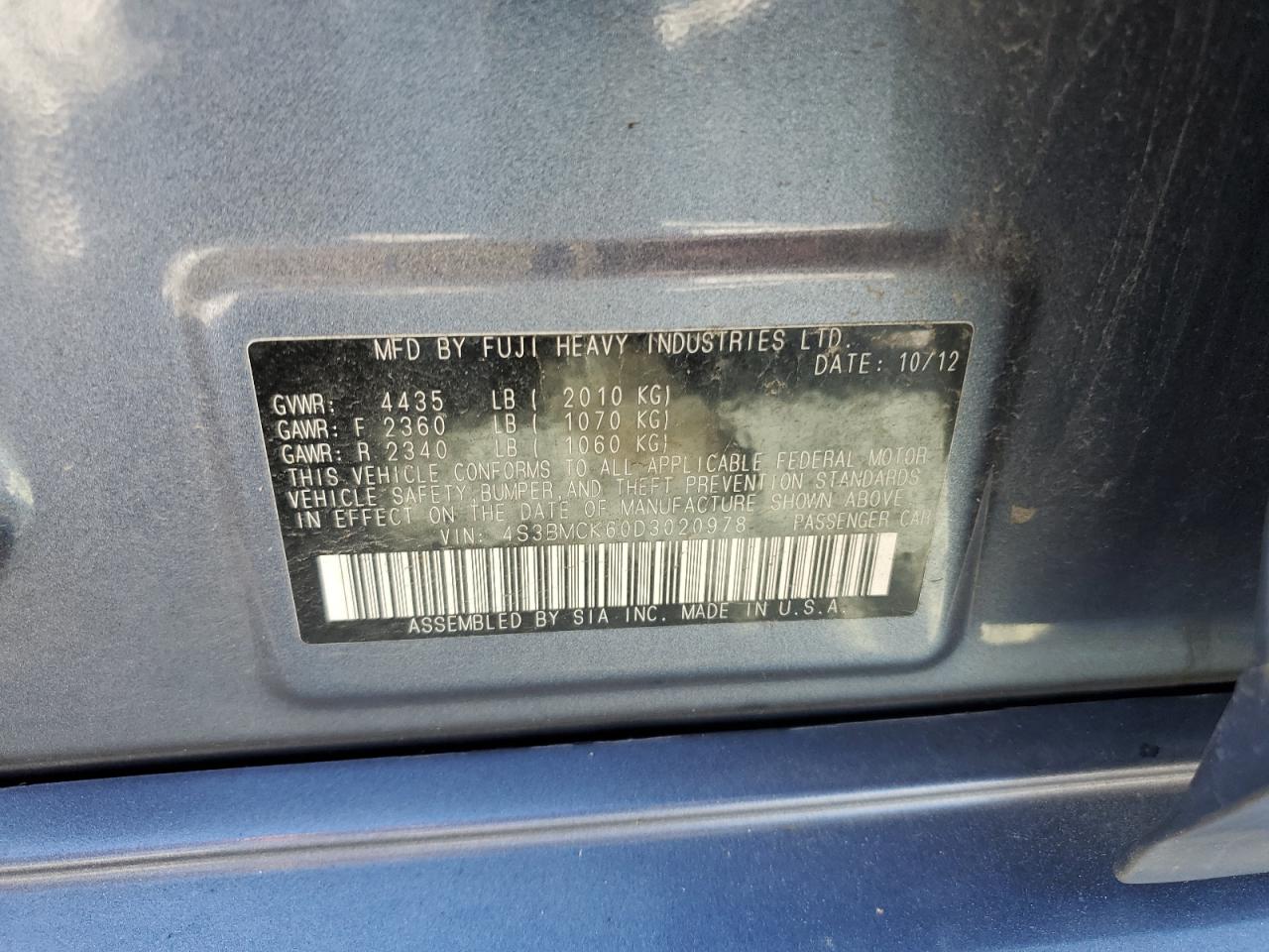 SUBARU LEGACY 2.5I LIMITED