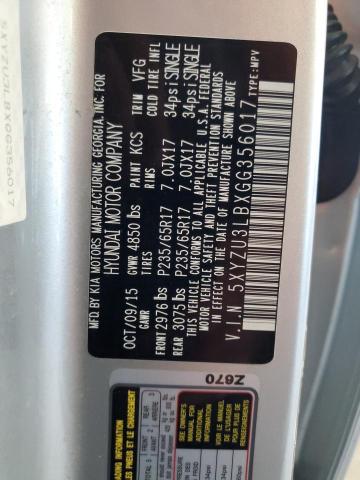 2016 HYUNDAI SANTA FE S - 5XYZU3LBXGG356017