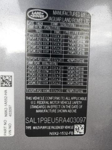 2024 LAND ROVER RANGE ROVE #3301892443