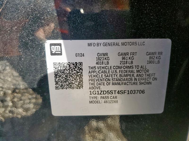 2025 CHEVROLET MALIBU LT #3291631243