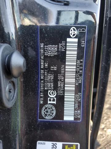 2022 TOYOTA COROLLA SE - 5YFB4MBE4NP116974