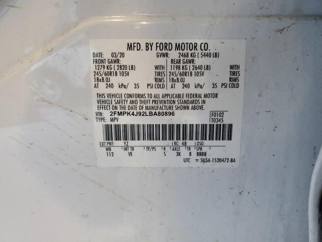 2020 FORD EDGE SEL #3283856424