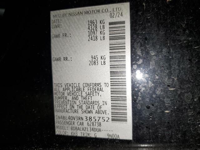 2024 NISSAN ALTIMA SV 1N4BL4DV3RN385752