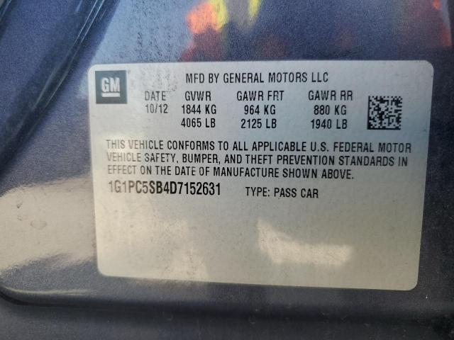 2013 CHEVROLET CRUZE LT #3263917106