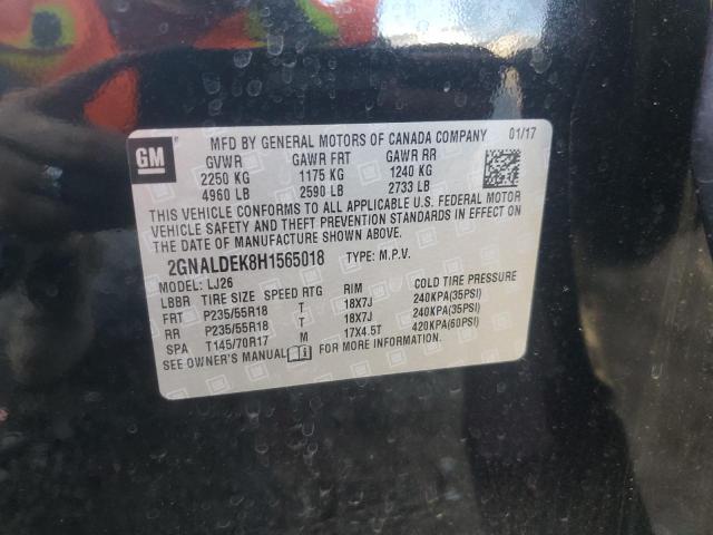 2017 CHEVROLET EQUINOX PR 2GNALDEK8H1565018