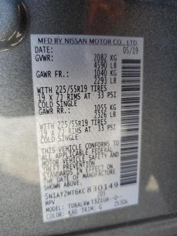 2019 NISSAN ROGUE S - 5N1AT2MT6KC830149