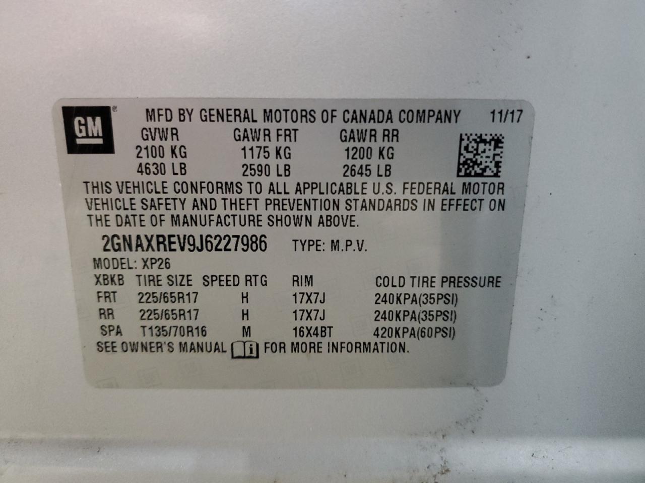 CHEVROLET EQUINOX LS