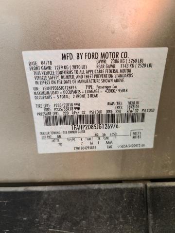 2018 FORD TAURUS SE #3287486996