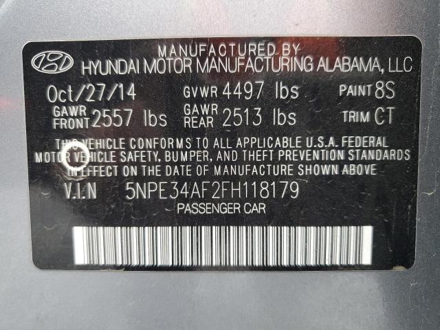 2015 HYUNDAI SONATA SPO - 5NPE34AF2FH118179