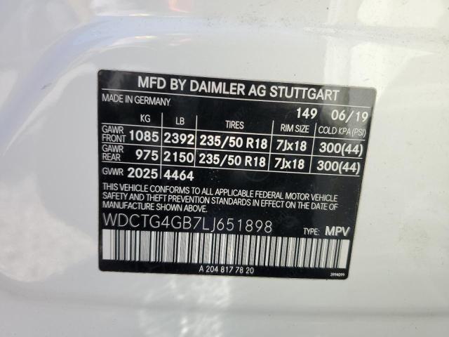 2020 MERCEDES-BENZ GLA 250 4M - WDCTG4GB7LJ651898