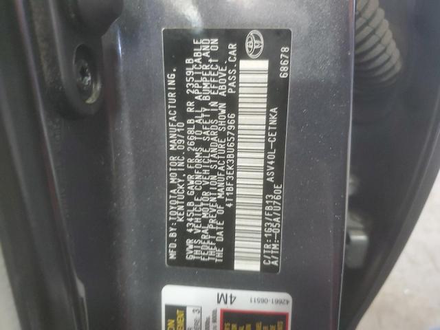 2011 TOYOTA CAMRY BASE - 4T1BF3EK3BU657966