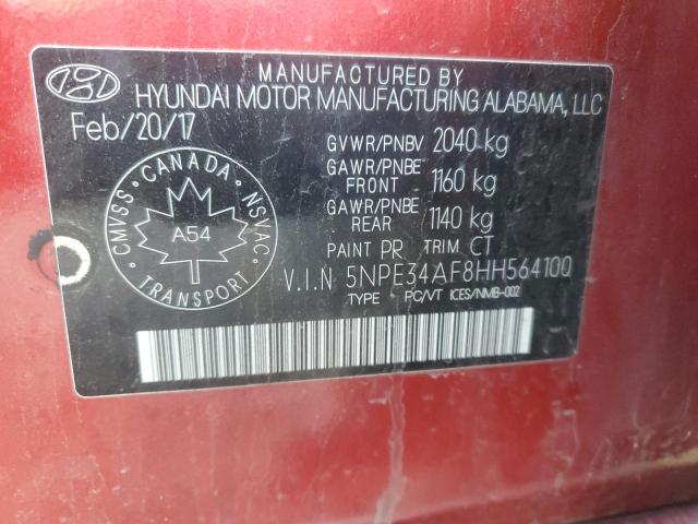 2017 HYUNDAI SONATA SPO - 5NPE34AF8HH564100