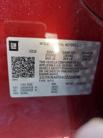 2018 CADILLAC XT5 - 1GYKNARS4JZ225095