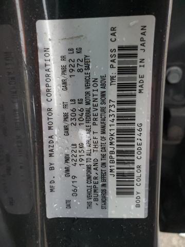 2019 MAZDA 3 - JM1BPBJM9K1143737