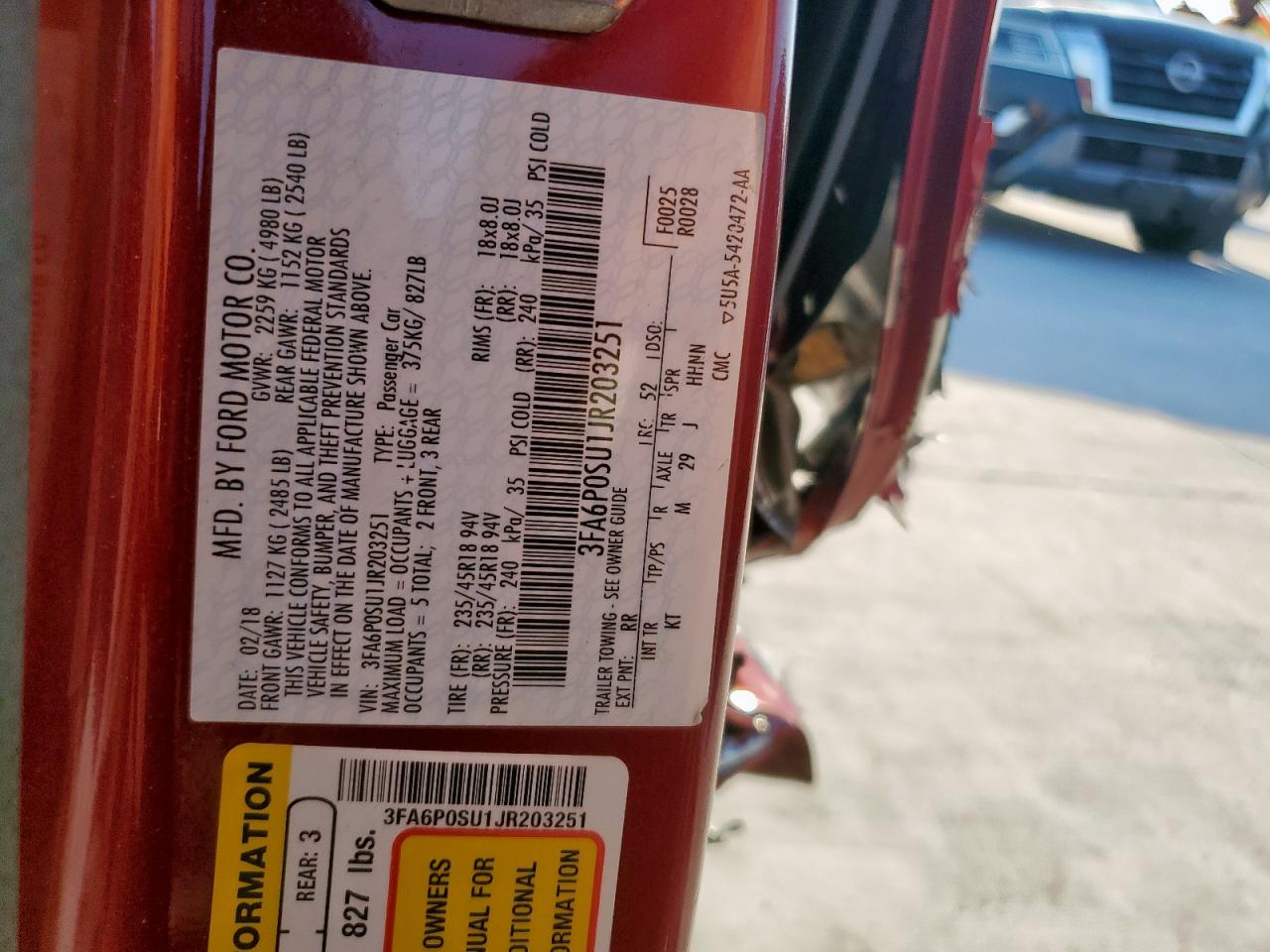 FORD FUSION TITANIUM/PLATINUM PHEV