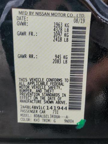 2020 NISSAN ALTIMA S - 1N4BL4BV1LC141944