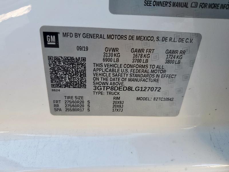 2020 GMC SIERRA C15 #3281538385