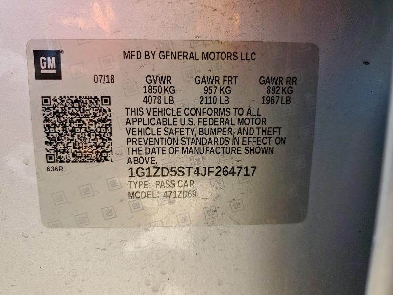 2018 CHEVROLET MALIBU LT #3305749786