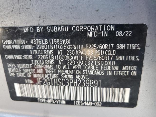 2023 SUBARU CROSSTREK #3289196335