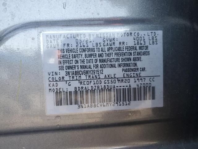 2021 NISSAN SENTRA SV - 3N1AB8CV6MY291512