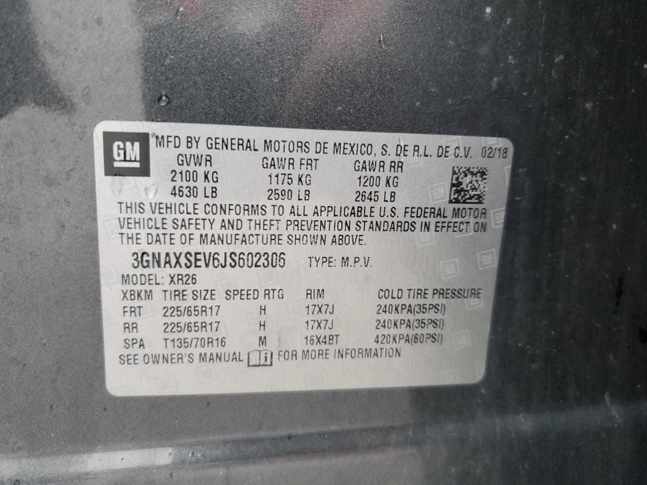 CHEVROLET EQUINOX LT