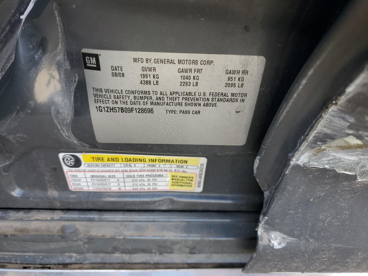 Lot #3297267378 2009 CHEVROLET MALIBU 1LT