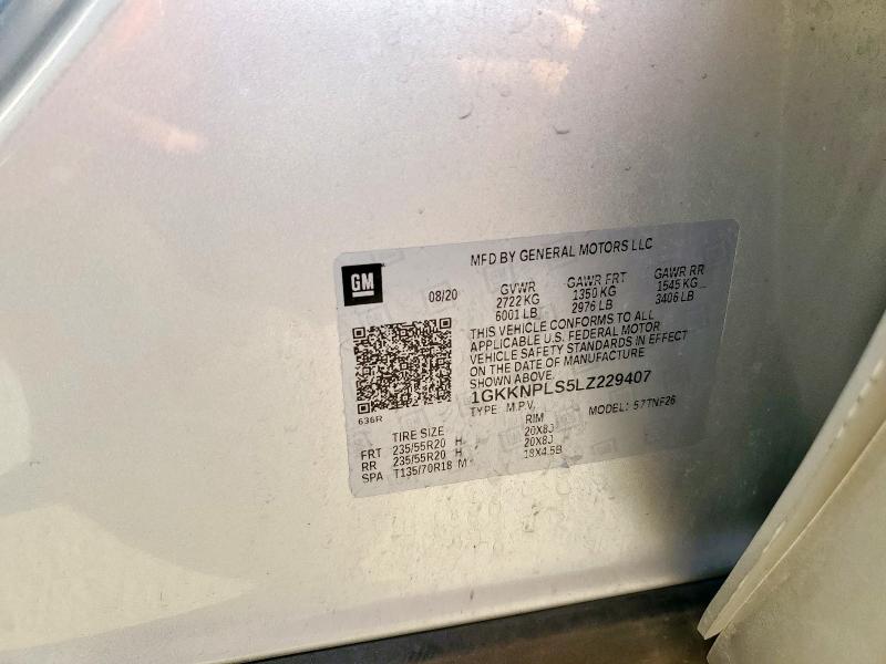 2020 GMC ACADIA DEN 1GKKNPLS5LZ229407