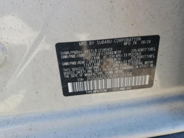 2024 SUAB CROSSTREK #3285695704