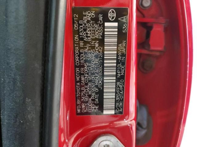 2012 TOYOTA PRIUS C #3303731446