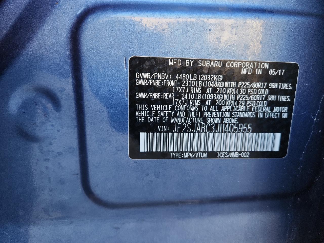 SUBARU FORESTER 2.5I