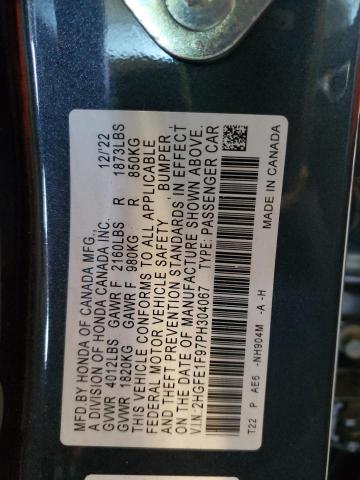 2023 HONDA CIVIC TOUR - 2HGFE1F97PH304067