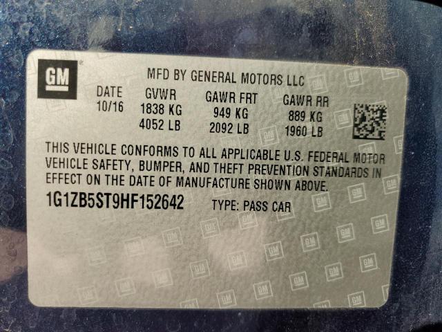 2017 CHEVROLET MALIBU LS - 1G1ZB5ST9HF152642