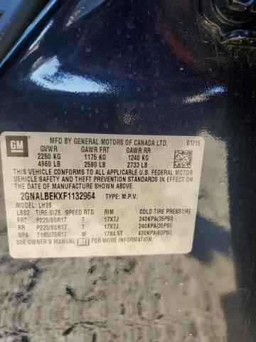 2015 CHEVROLET EQUINOX LT - 2GNALBEKXF1132964