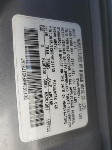 2017 NISSAN ROGUE SPOR JN1BJ1CR6HW131130