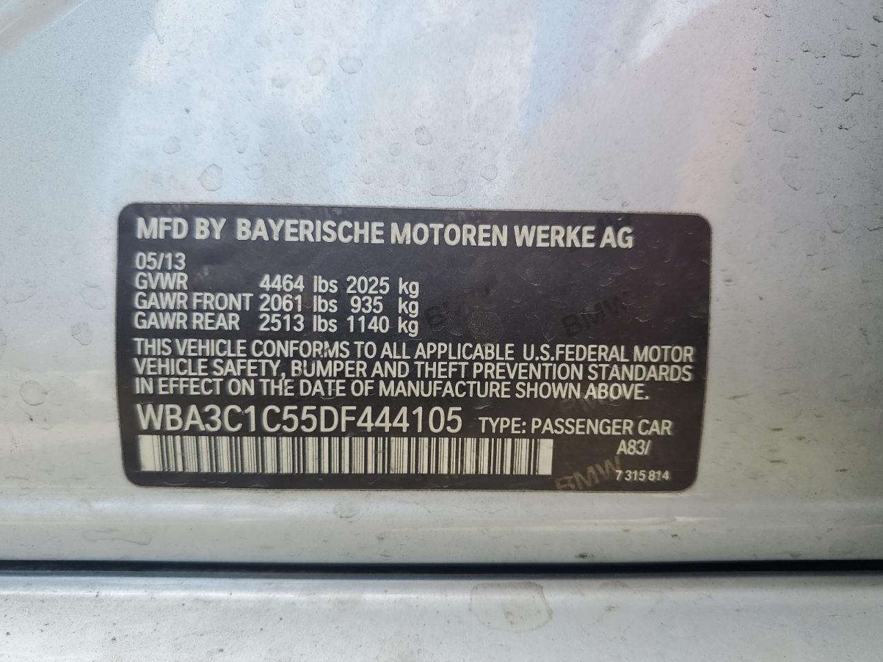 BMW 3 SERIES I SULEV