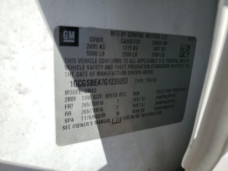 2016 CHEVROLET COLORADO #3302978659