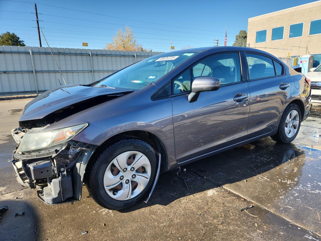 Lot #3292906566 2014 HONDA CIVIC LX