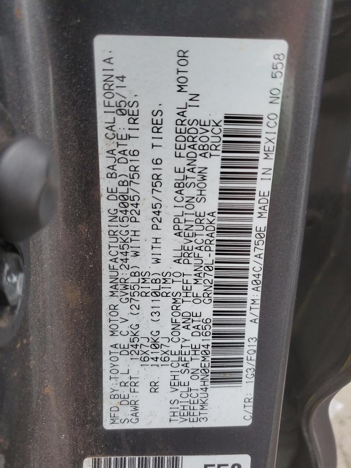 TOYOTA TACOMA DOUBLE CAB PRERUNNER LONG BED