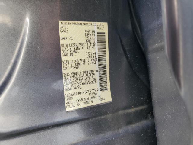 2017 NISSAN TITAN XD S 1N6BA1F30HN572792