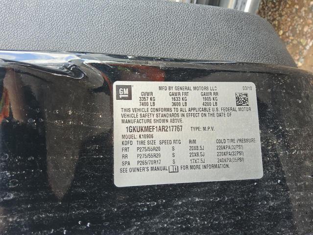 2010 GMC YUKON XL D - 1GKUKMEF1AR217767