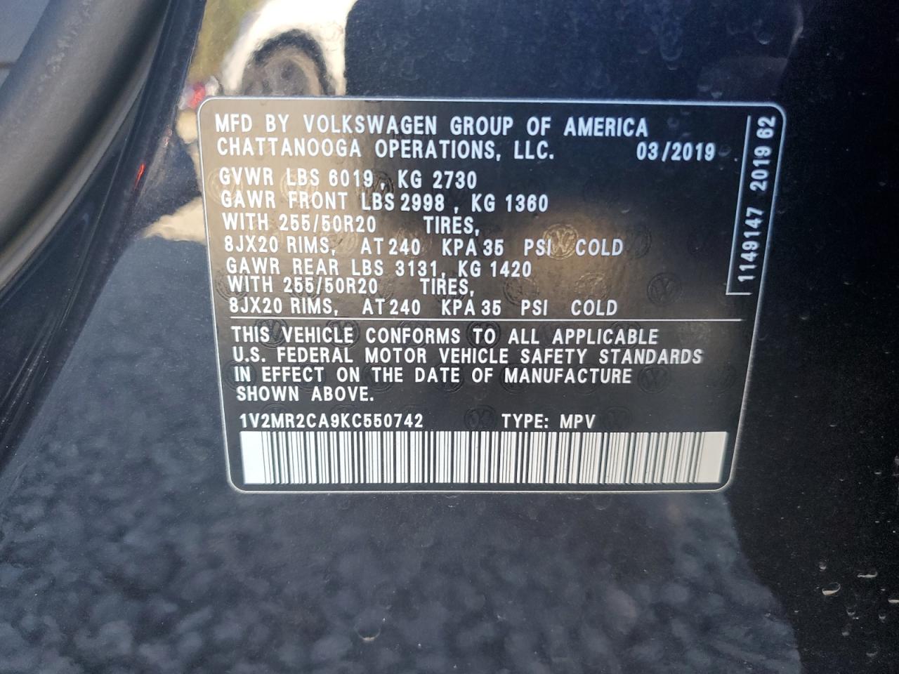 VOLKSWAGEN ATLAS SEL