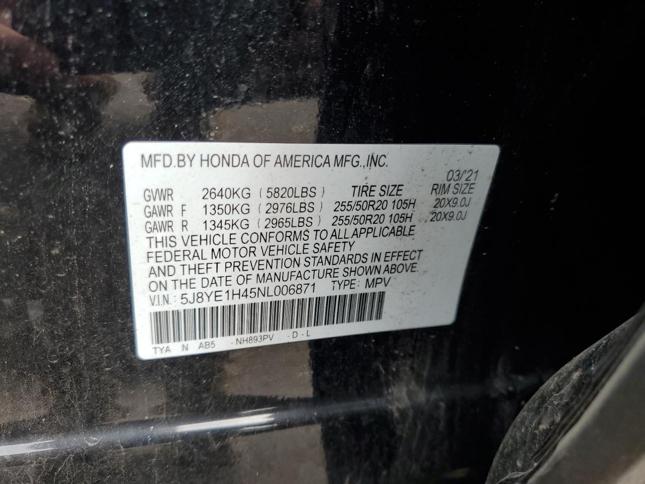 ACURA MDX TECHNOLOGY