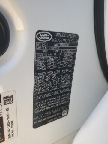 2021 LAND ROVER RANGE ROVE #3286683303