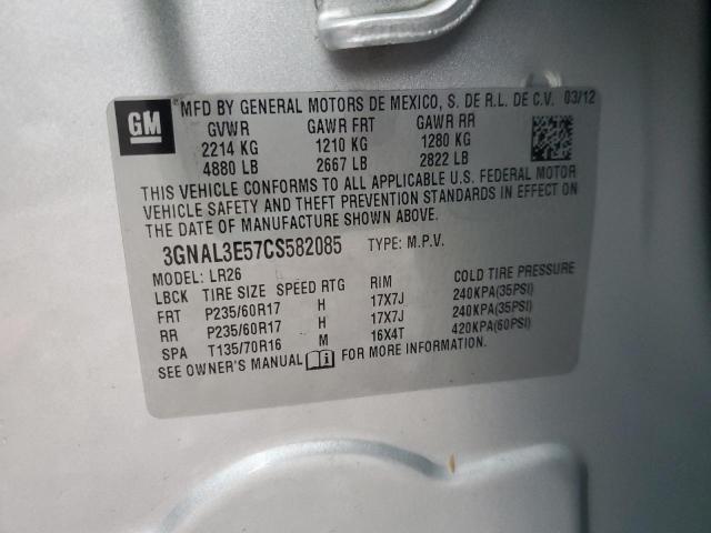 2012 CHEVROLET CAPTIVA SP - 3GNAL3E57CS582085