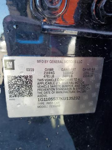 2019 CHEVROLET IMPALA PRE #3310343003