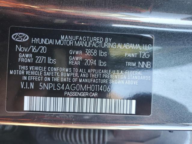 2021 HYUNDAI ELANTRA SEL 5NPLS4AG0MH011406